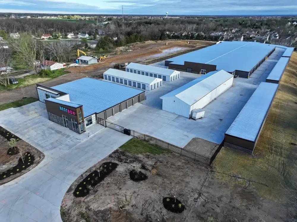 Aerial view of BestBox Storage