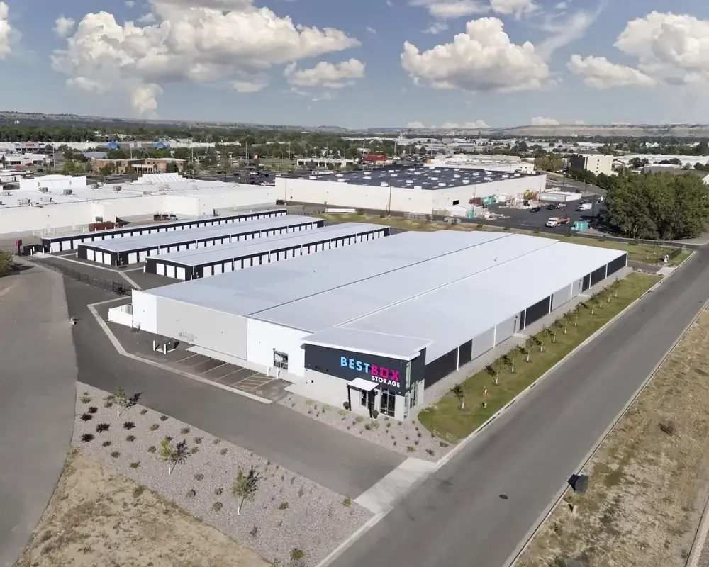 Aerial view of BestBox Storage
