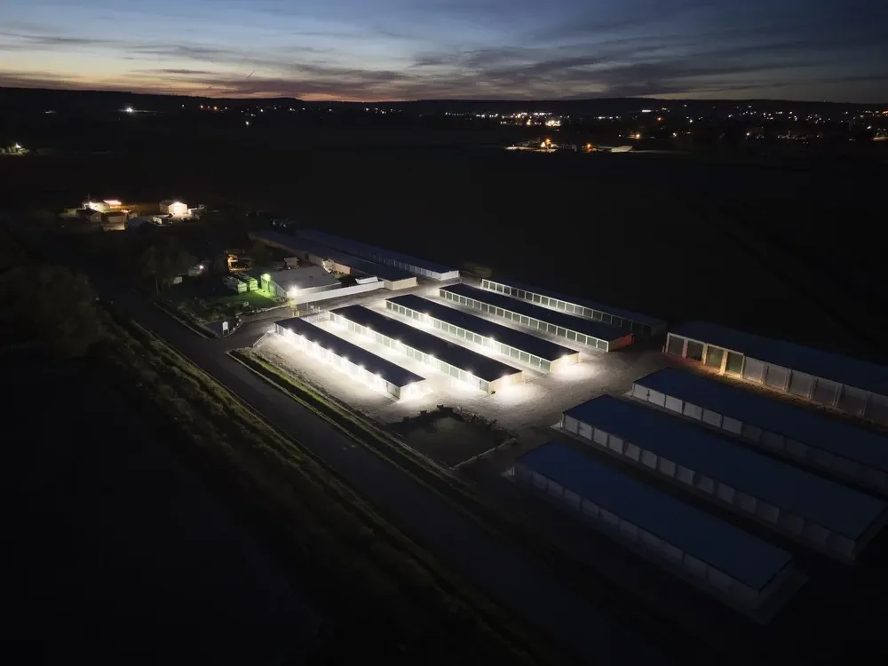 Aerial view of BestBox Storage