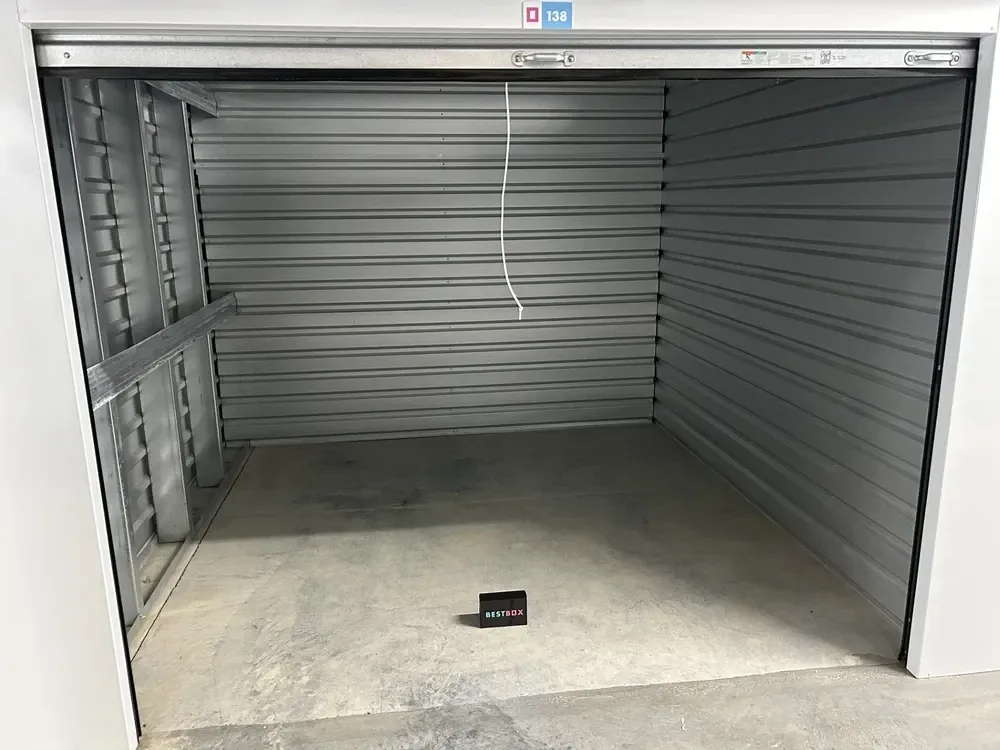 Interior of a storage unit