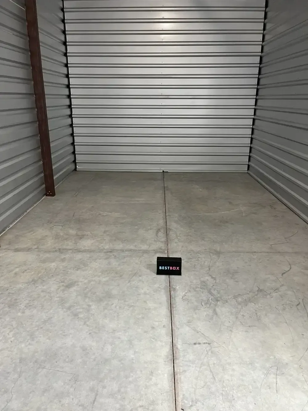Interior of a storage unit