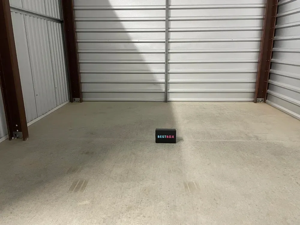 Interior of a storage unit