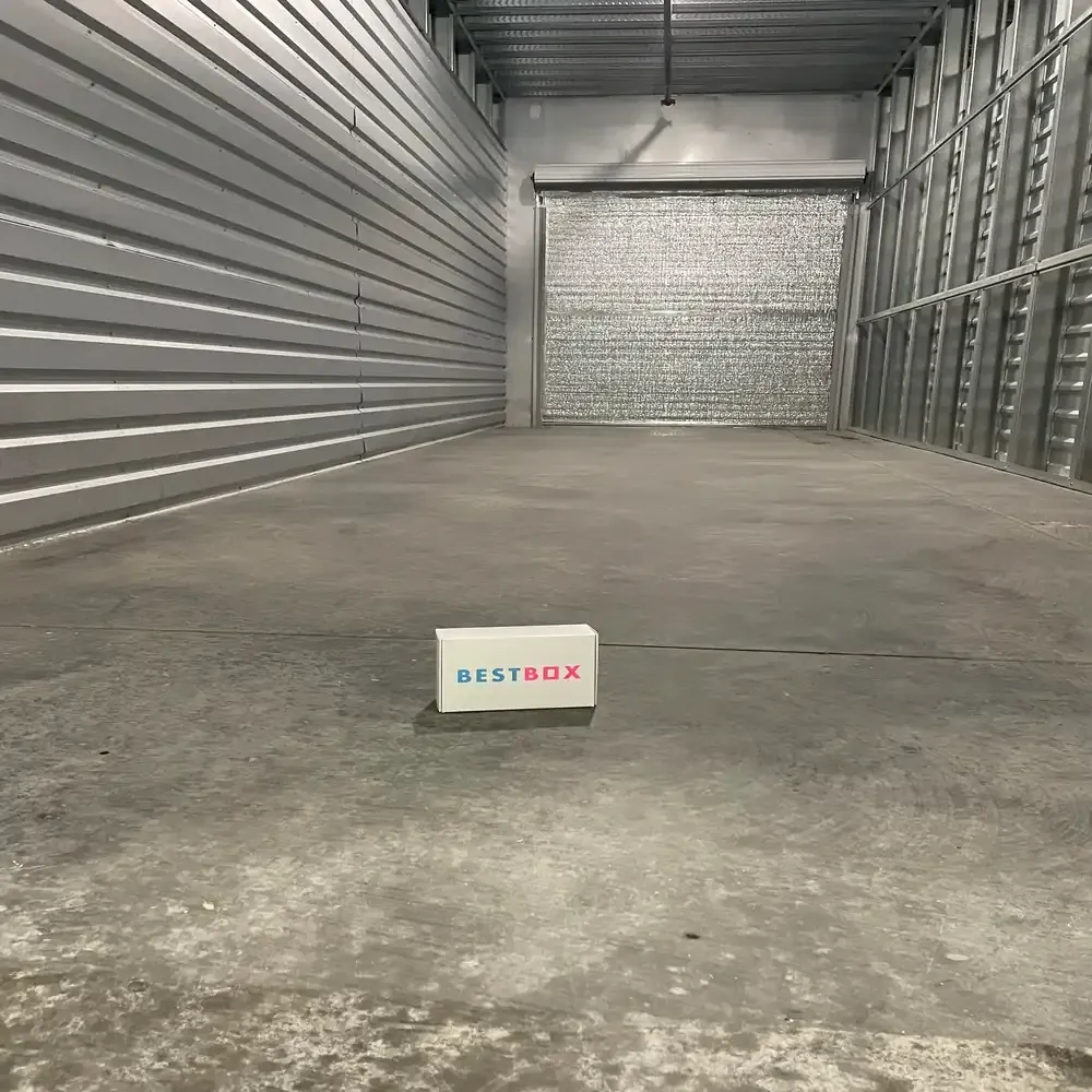 Interior of a storage unit